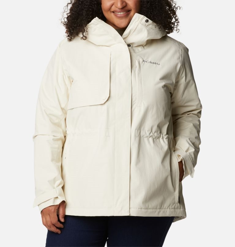 Jacheta Columbia Hadley Trail Dama Albi | Plus Size QR9MZS870